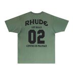 Rhude T-shirts Printed Trendy Pure Cotton