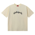 Godspeed T-shirts Skull Rose Clock Plate Double Yarn Cotton Casual Short Sleeve Men and Women