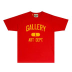 Gallery Dept T Shirt Retro Printed Loose Short-Sleeved Shirt