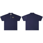 Gallery Dept T-Shirt Alphabet Slogan Lapel Short Sleeve Polo Shirt