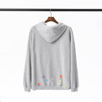 Gallery Dept Hoodie Luo Hand Painted Graffiti Letter Printing Pure Cotton