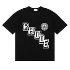Rhude T-shirt Ski Theme Letter Print Short Sleeve T-shirt