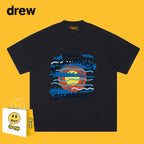 Drew T-shirts Face Graffiti Printing