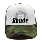 Rhude Hat Fashion Net Cap Hip Hop Baseball Cap