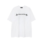Chrome Heart T Shirts Horseshoe Cross Old Retro Fashion Men's and Women's Short Sleeve T-Shirt