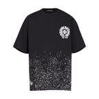 Chrome Heart T Shirts T-shirt sprayed loose cotton short sleeves