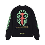 Chrome Heart T Shirts Rose Cross Vine Sword Long Sleeve