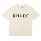 Rhude T-shirt Letter Logo Printed Short Sleeve T-shirt
