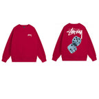 Stussy Sweatshirts Crew Neck Fleece Classic Sweater