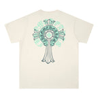 Chrome Heart T Shirts Cross Print Short Sleeve T-Shirt Loose