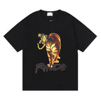 Rhude T-shirt Los Angeles, Tiger high definition print short sleeve T-shirt
