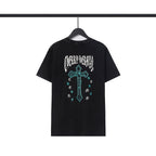Chrome Heart T Shirts Crowe Ghost Horseshoe Cross Sanskrit Short Sleeve