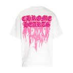 Chrome Heart T Shirts Croix Flame Sanskrit Embroidery Printed T-Shirt Fashion Short Sleeve