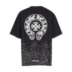 Chrome Heart T Shirts T-shirt sprayed loose cotton short sleeves
