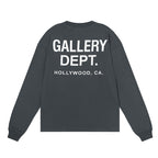 Gallery Dept T-shitrs Double Yarn Cotton Long Sleeve T-shirt