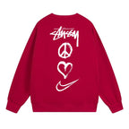 Stussy Sweatshirts Crew Neck Fleece Sweater
