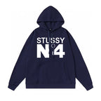 Stussy Hoodie Fall/Winter Fleece Hooded Sweater