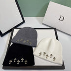Chrome Heart Beanie Knitted Hat Autumn Winter