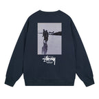 Stussy Sweatshirts Autumn/Winter Fleece Couple Sweatshirts