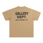 Mens T-shirts GALLERY DEPT printed round neck short-sleeved T-shirt pure cotton
