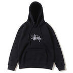 Stussy Hoodie Embroidered Logo Fleece Hoodie
