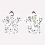 Denim Tears Shirt Full Graffiti Print Short Sleeve T-Shirt