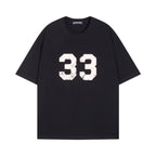 Chrome Heart T Shirts Horseshoe Cross Print Short Sleeve T-Shirt