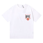 Rhude T-shirt Micro Label Letter Card Print Short Sleeve T-shirt