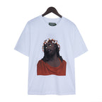 Denim Tears T-shirts Kapok Vintage Portrait Short Sleeve T-shirt