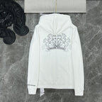 Chrome Heart Hoodie Overlap Phantom Cross Zip Sweater Couple