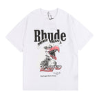 Rhude T-shirt Micro Eagle Letter Print Short Sleeve T-shirt