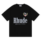 Rhude T-shirt Letter Print Short Sleeve T-shirt