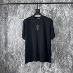 Chrome Heart T Shirts Cross Cotton Casual T-Shirt Couple Short Sleeve