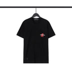Chrome Heart T Shirts CH Flower Sanskrit Casual Short Sleeve T-Shirt Loose