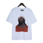 Denim Tears T-shirts Kapok Vintage Portrait Short Sleeve T-shirt