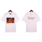 Denim Tears T-shirts Kapok Letter Portrait Short Sleeve T-shirt