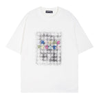 Chrome Heart T Shirts Cross Color Printed Short Sleeve T-Shirt Couple