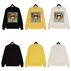 Palm Angle Sweatshirt Palm Angels Color Logo Printing Long Sleeve Crew Neck Sweater Men and Women