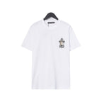 Chrome Heart T Shirts Croix Hands Ribbon Cross