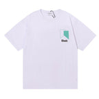 Rhude T-shirt Micro Standard Geometric Square Color Matching Printed Short Sleeve T-shirt