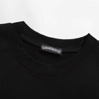 Chrome Heart T Shirts Croix Cross Leather Printed Short Sleeve T-Shirt