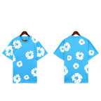 Denim Tears T-shirts Kapok Puff Print Short Sleeve T-shirt