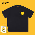 Drew T-shirts Short Sleeve Cola Loose round Neck
