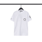 Chrome Heart T Shirts Chrome Hearts Cross Sanskrit Print Short Sleeve Crew Neck T-Shirt