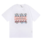 Rhude T-shirt Stamp Seal Coconut Tree Print Short Sleeve T-shirt