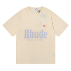 Rhude T-shirt Letter Print Short Sleeve T-shirt