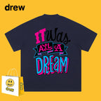 Drew T-shirts Smiley Face Printing Couple High Street