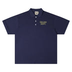 Gallery Dept T-Shirt Alphabet Slogan Lapel Short Sleeve Polo Shirt