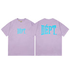 Gallery Dept T-Shirt Letter Pattern Washed Old Short Sleeve T-Shirt