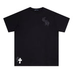 Chrome Heart T Shirts Croix Printed Short Sleeve T-Shirt Loose